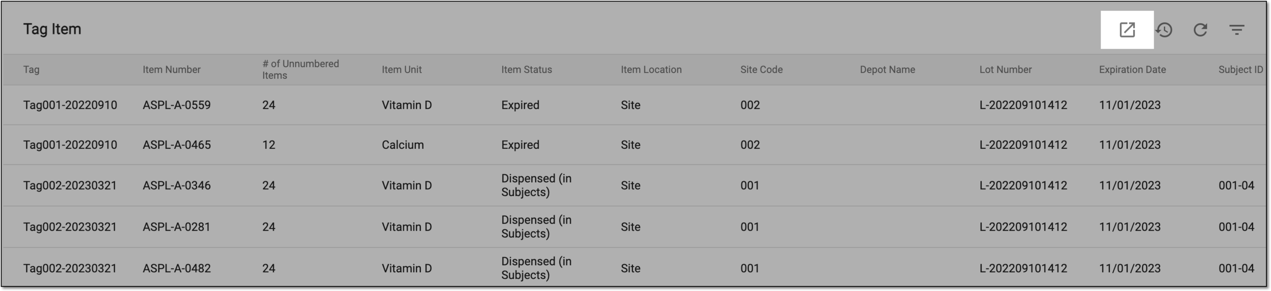 Exporting report