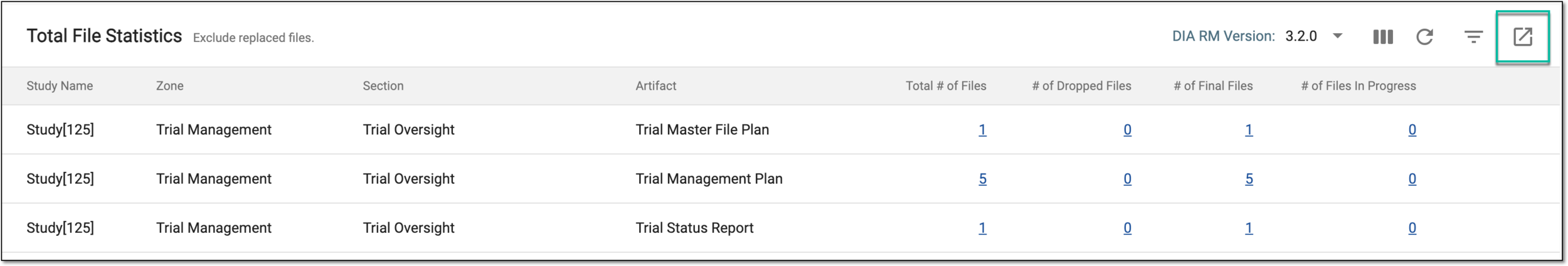 Exporting report