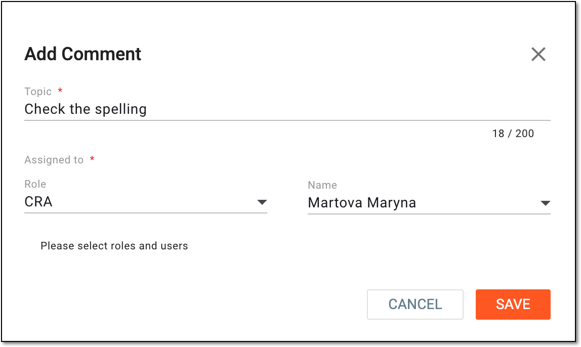 Adding new comment