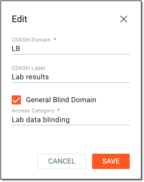 Editing dataset domain