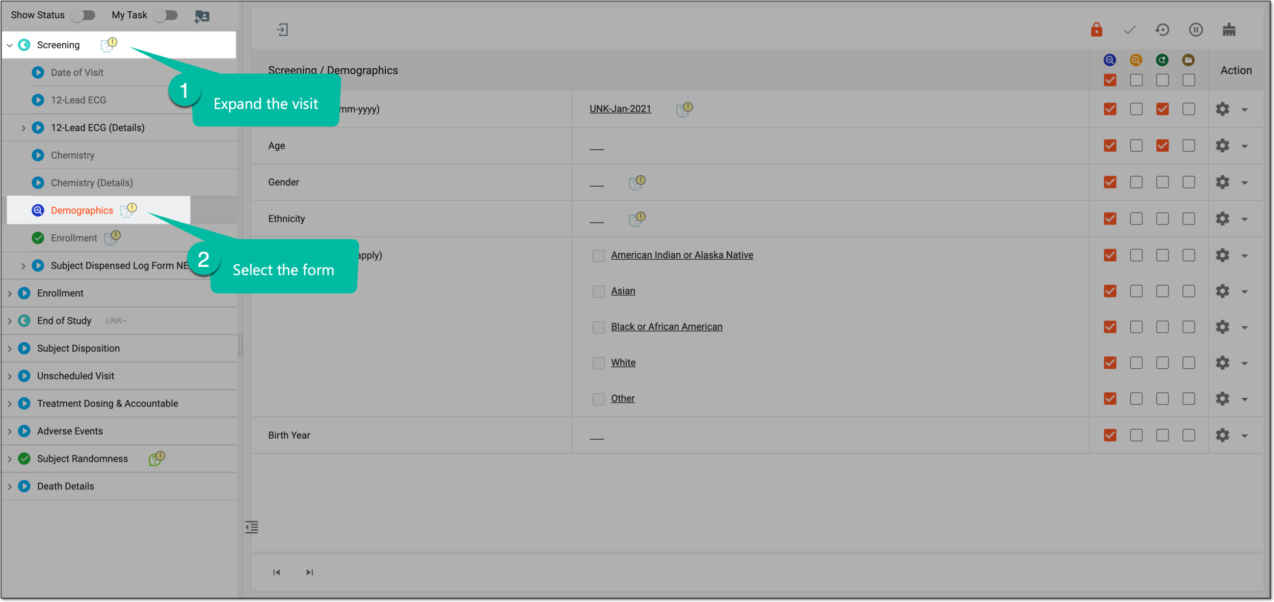 Accessing form to soft-lock