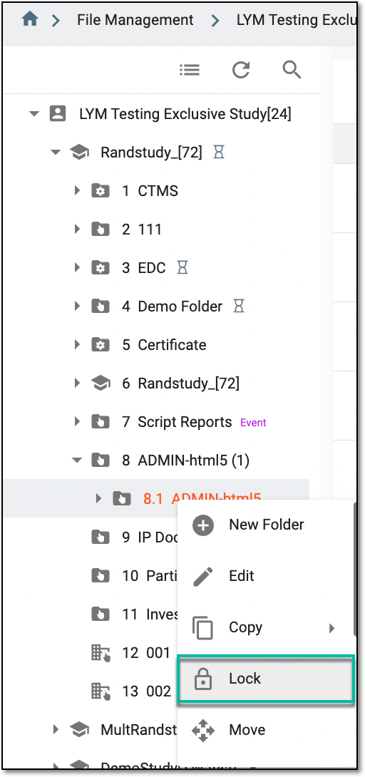 Locking folder