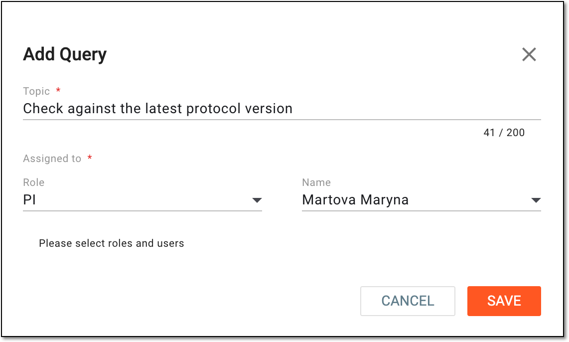 Adding new query