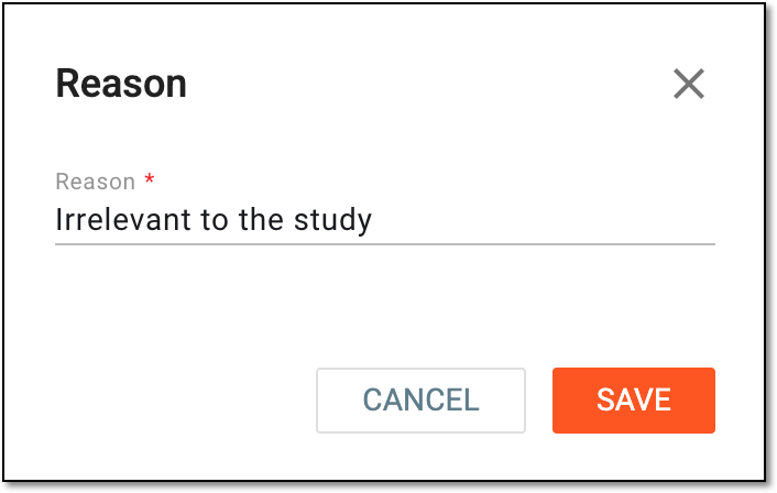 Providing reason for task deletion