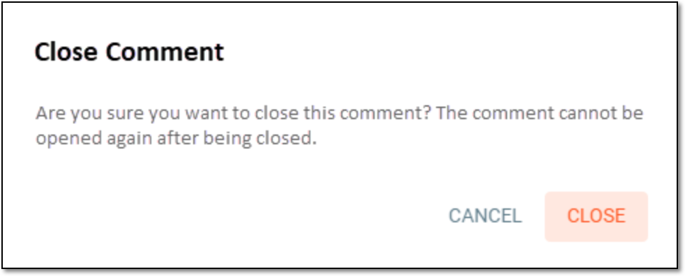 Closing comment