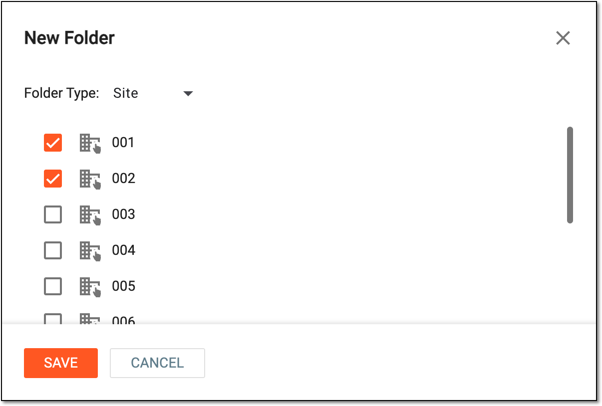 Creating site folder
