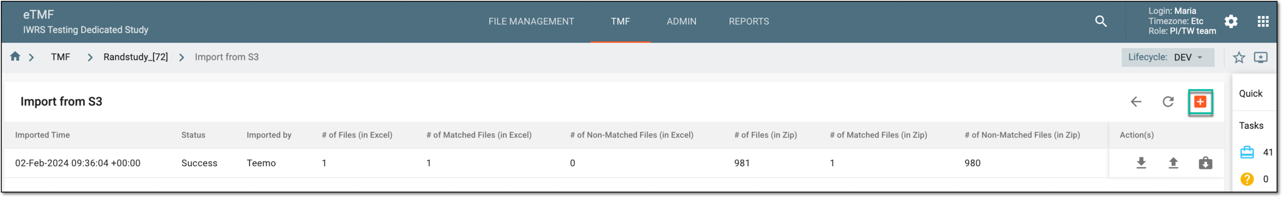 Accessing option to add new items