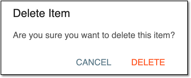 Confirming submission setting deletion