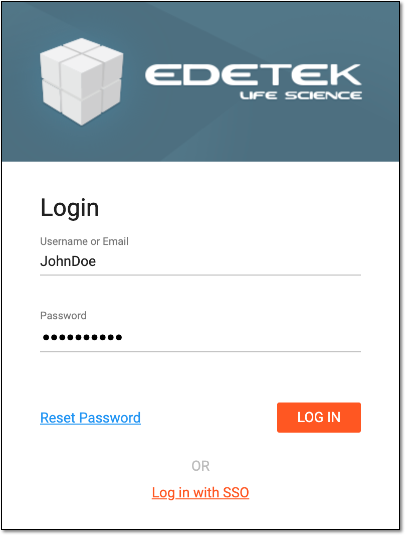Logging in to eClinical