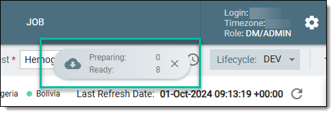 Download progression