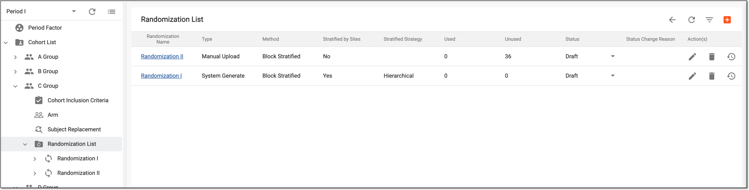PB randomization list