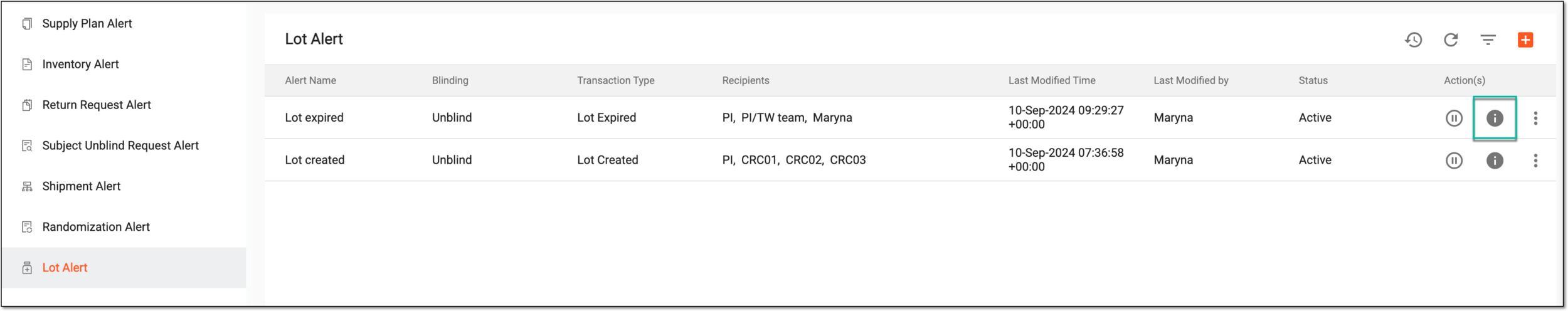 Accessing alert email preview