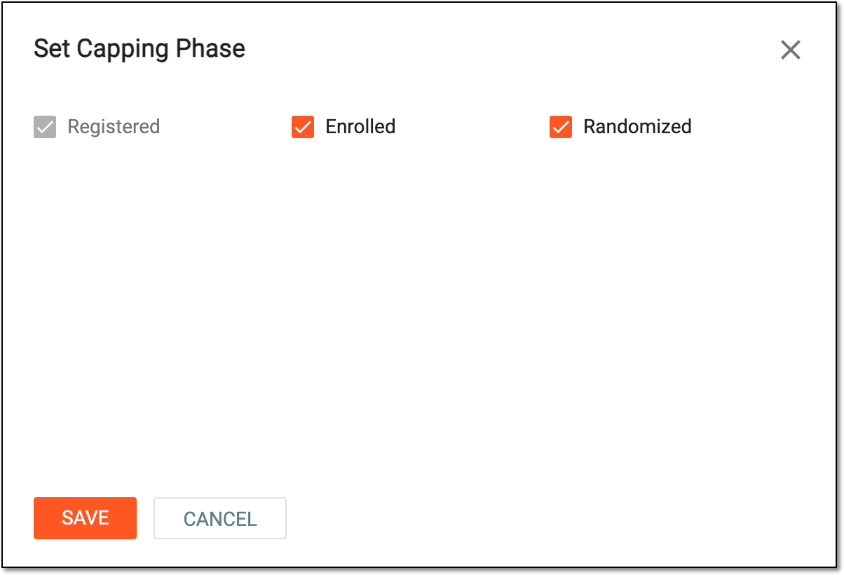 Setting capping phases