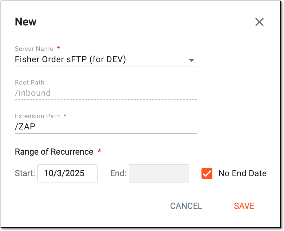 Configuring new dispatch integration
