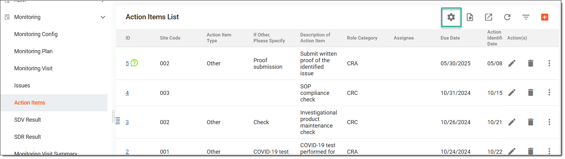 Selecting option to set query days value