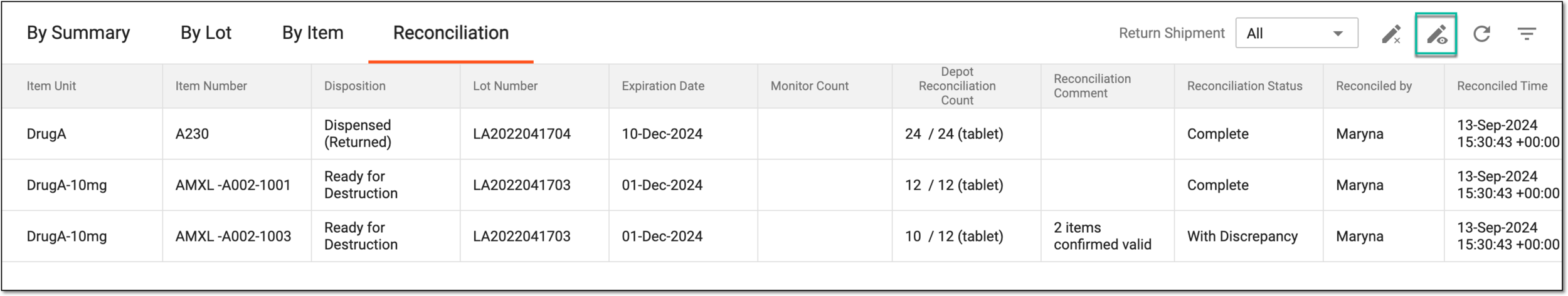 Accessing signature review