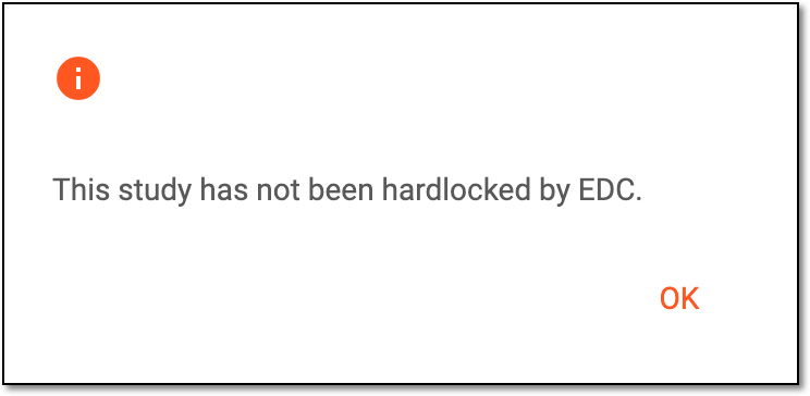 Receiving study lock error