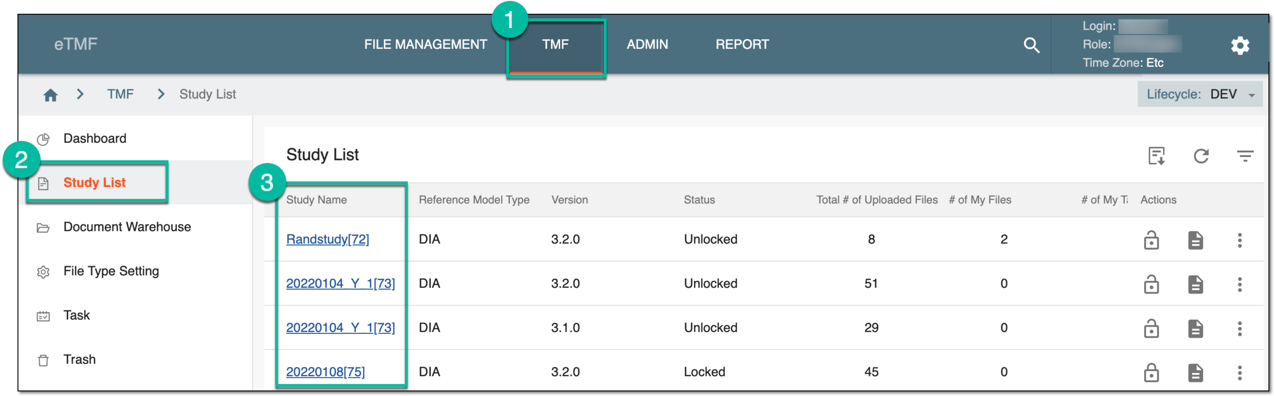 Accessing study data