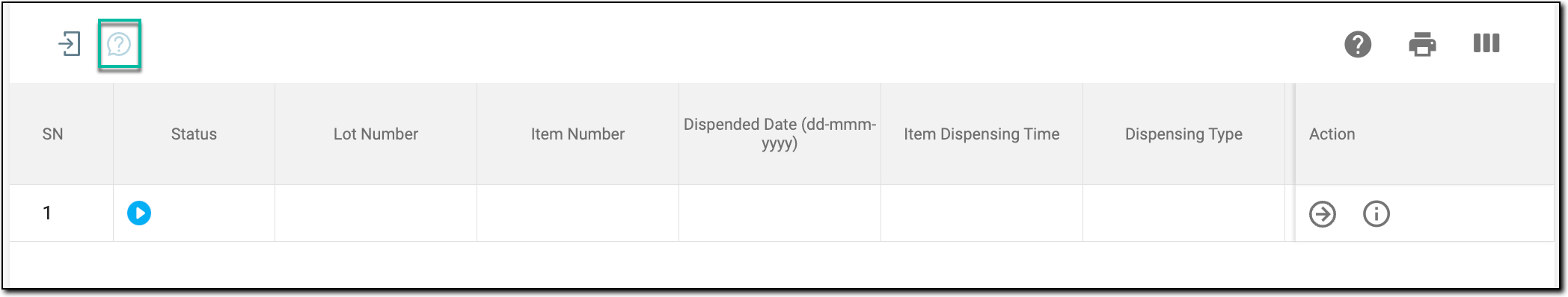 Selecting to open manual query for form