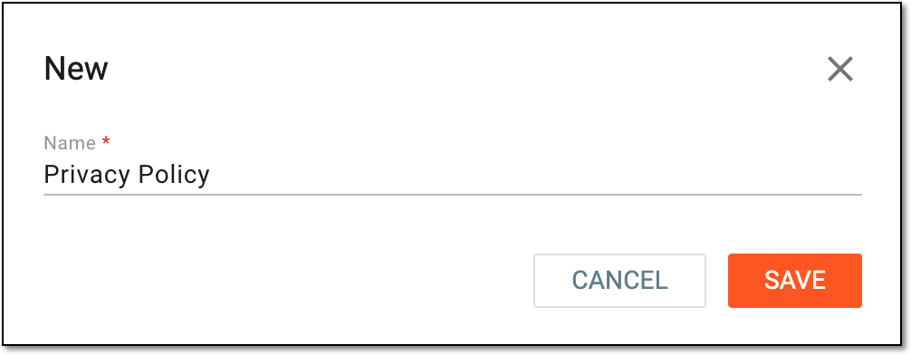 Adding new policy configuration
