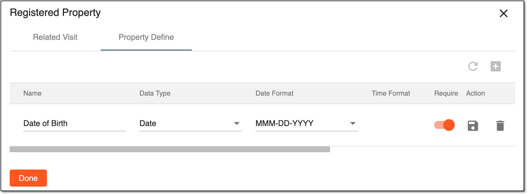 Adding phase property
