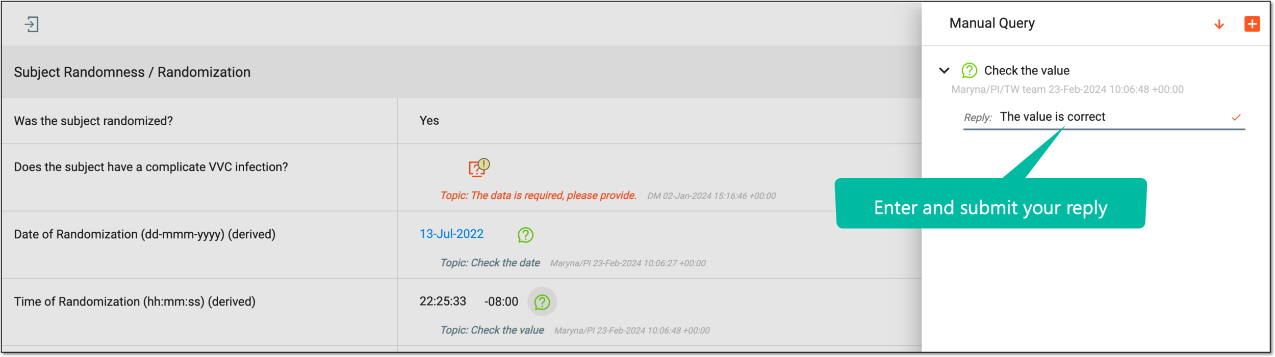 Resolving queries by answering it