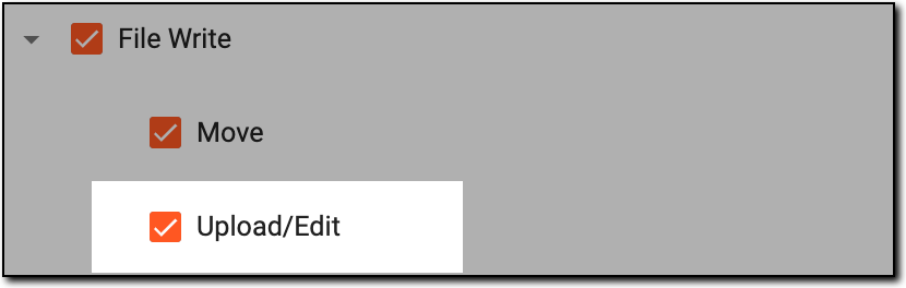 Granting permissions via ADMIN app