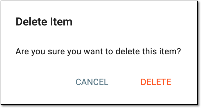 Confirming delayed shipment alert deletion