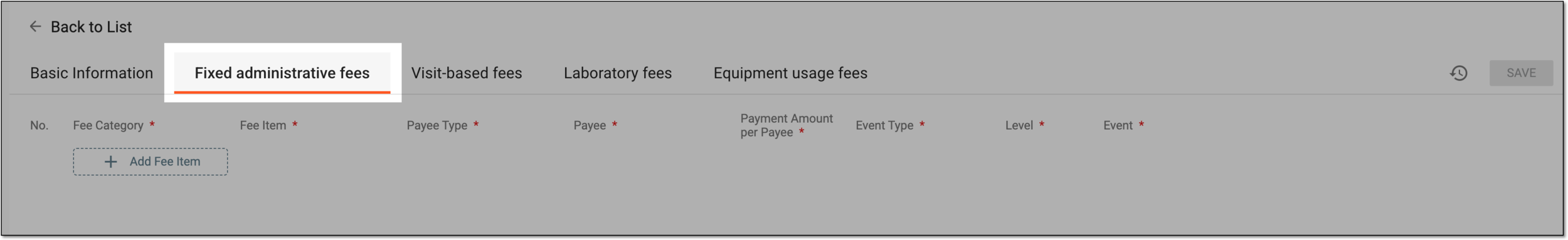 Accessing fixed amount billing details to configure