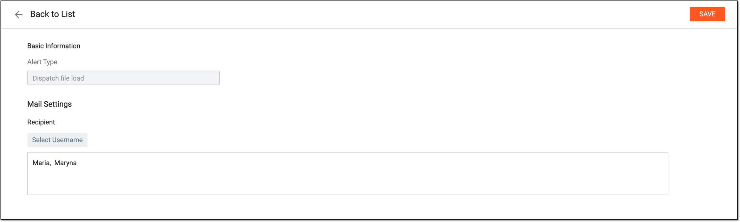 Updating integration alert
