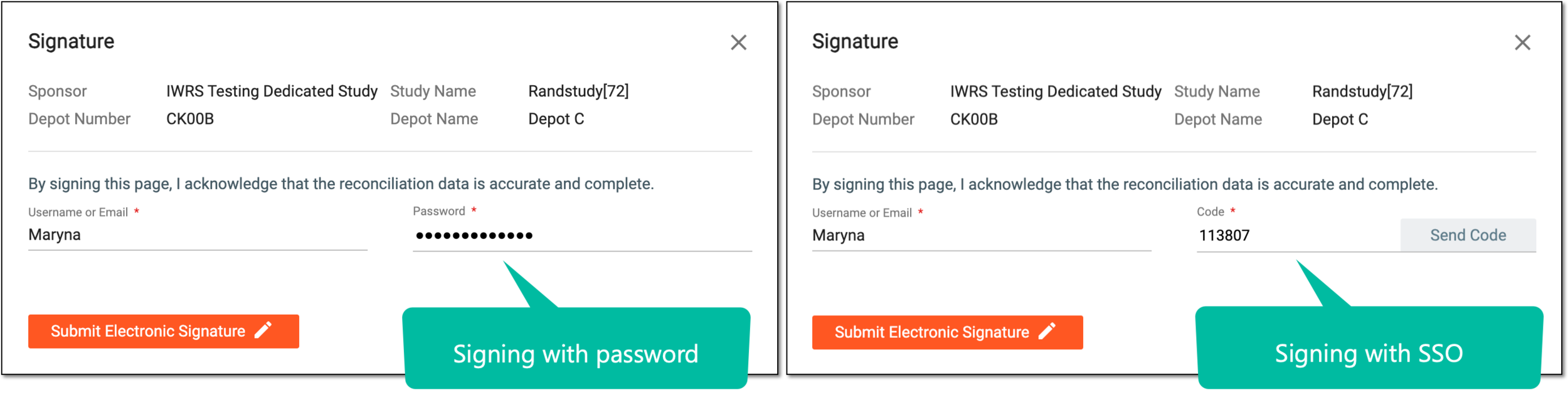 Providing signature credentials
