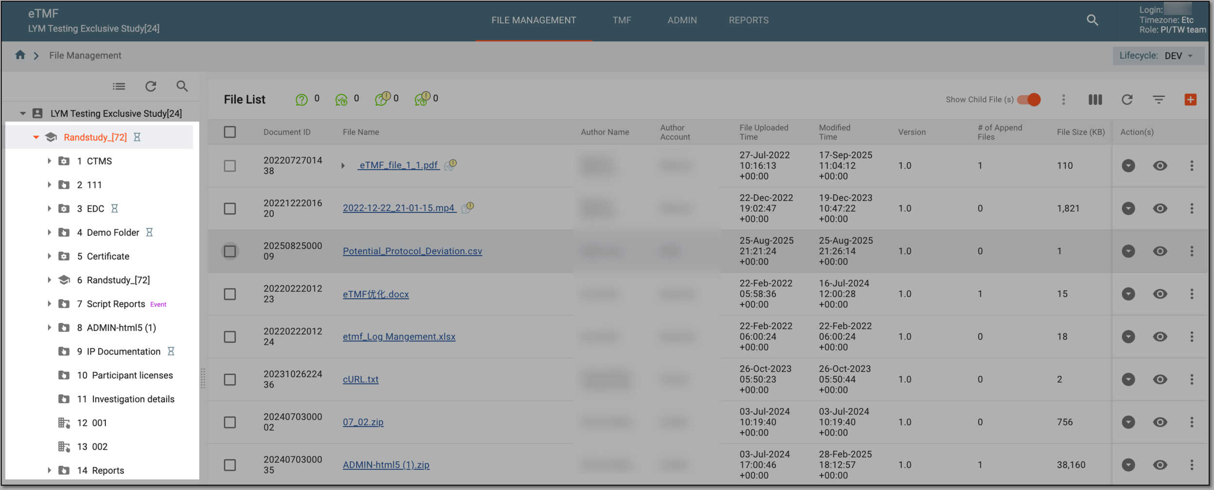 Accessing directories of file management