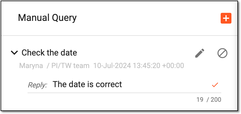 Replying to query