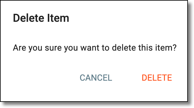 Deleting attribute template