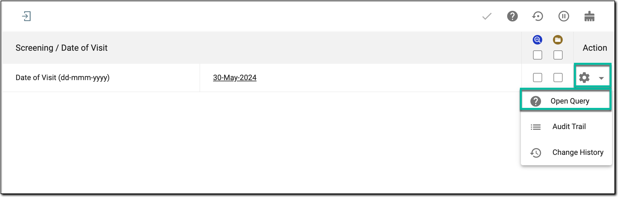 Locating manual query