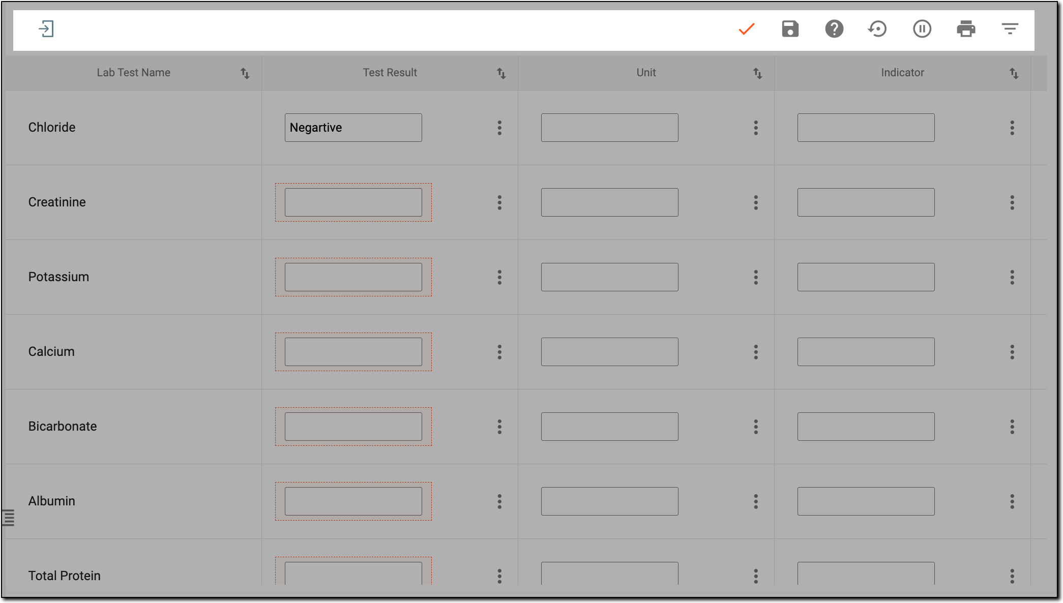Grid form view and common controls