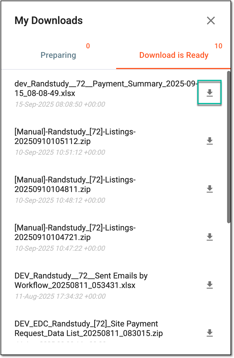 Downloading extracted payment summary