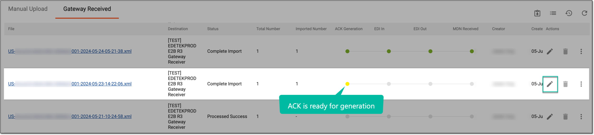 Accessing imported file details