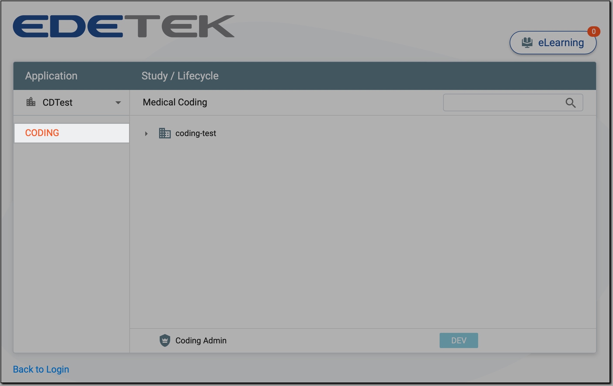 Accessing CODING application