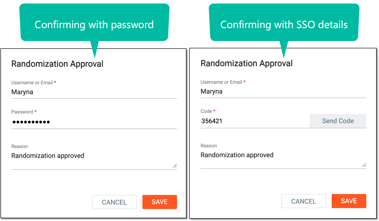 Approving/Withdrawing subject randomization