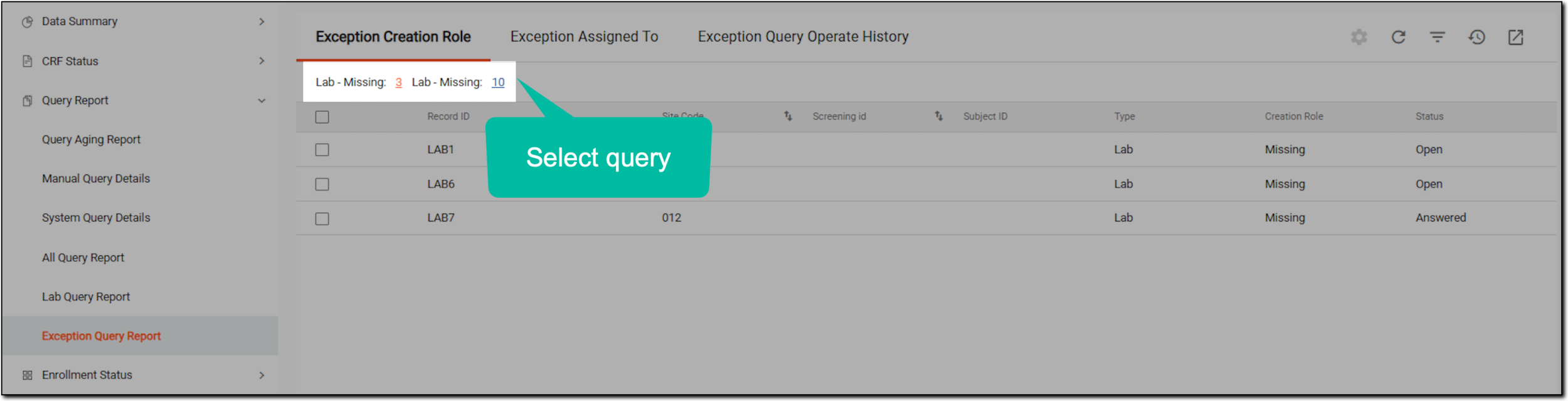Selecting inaccessible queries by role