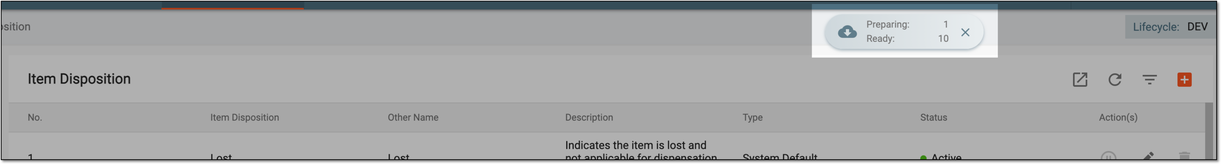Downloads widget