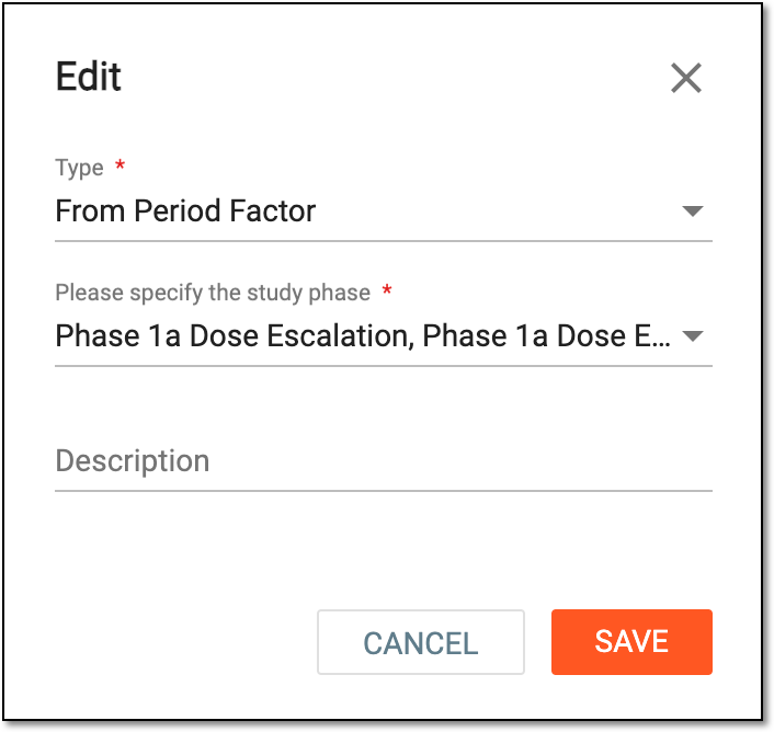 Editing inclusion criteria