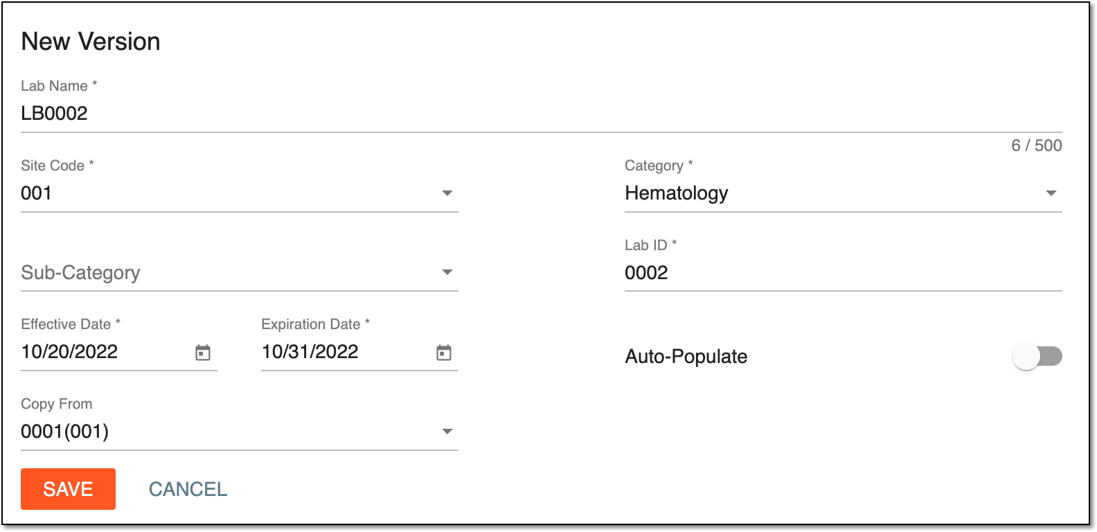 Adding new normal range version by copying from existing