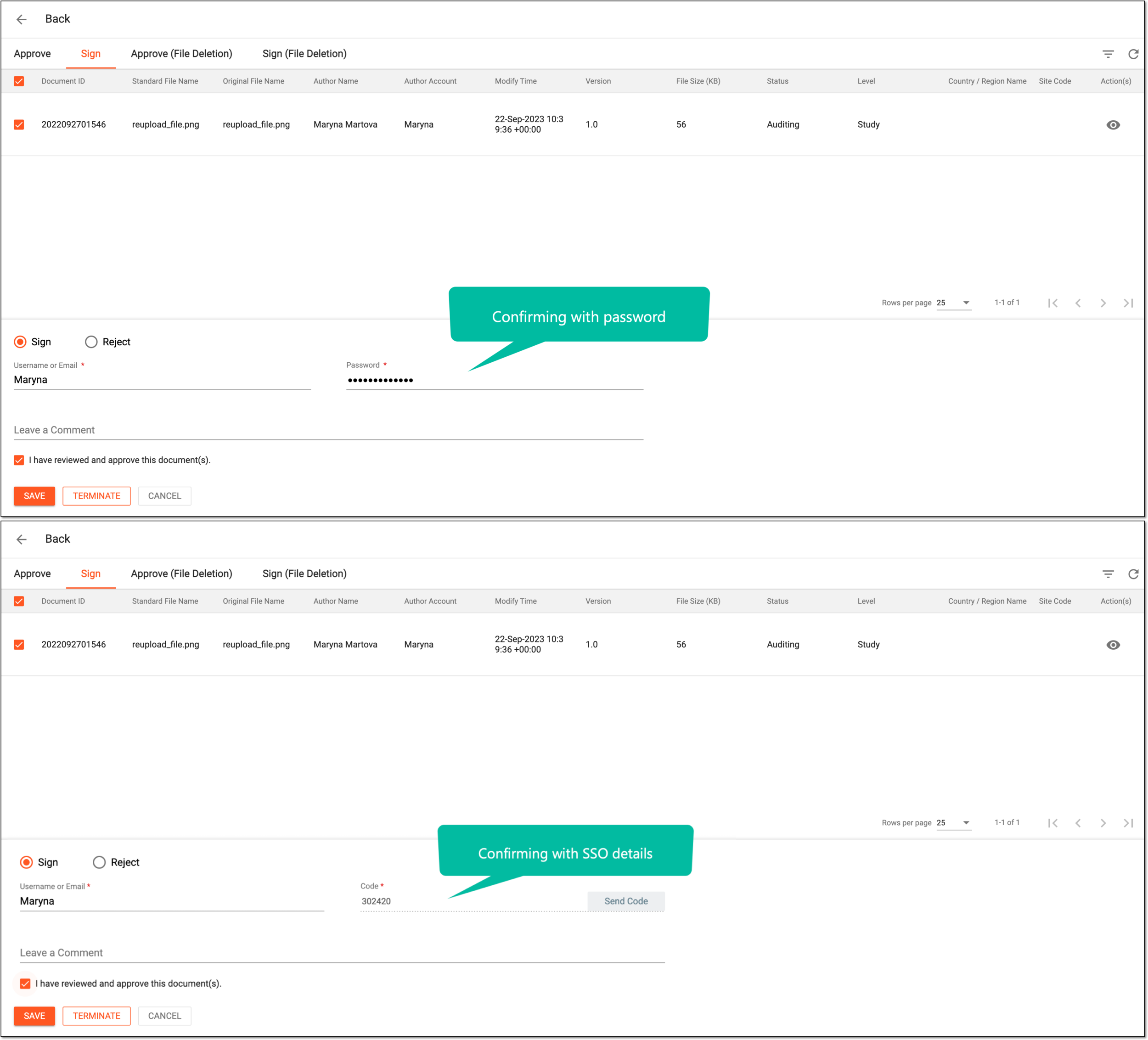 Signing files in batch