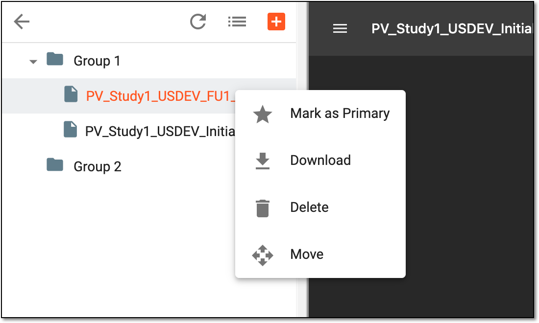 Accessing file management tools