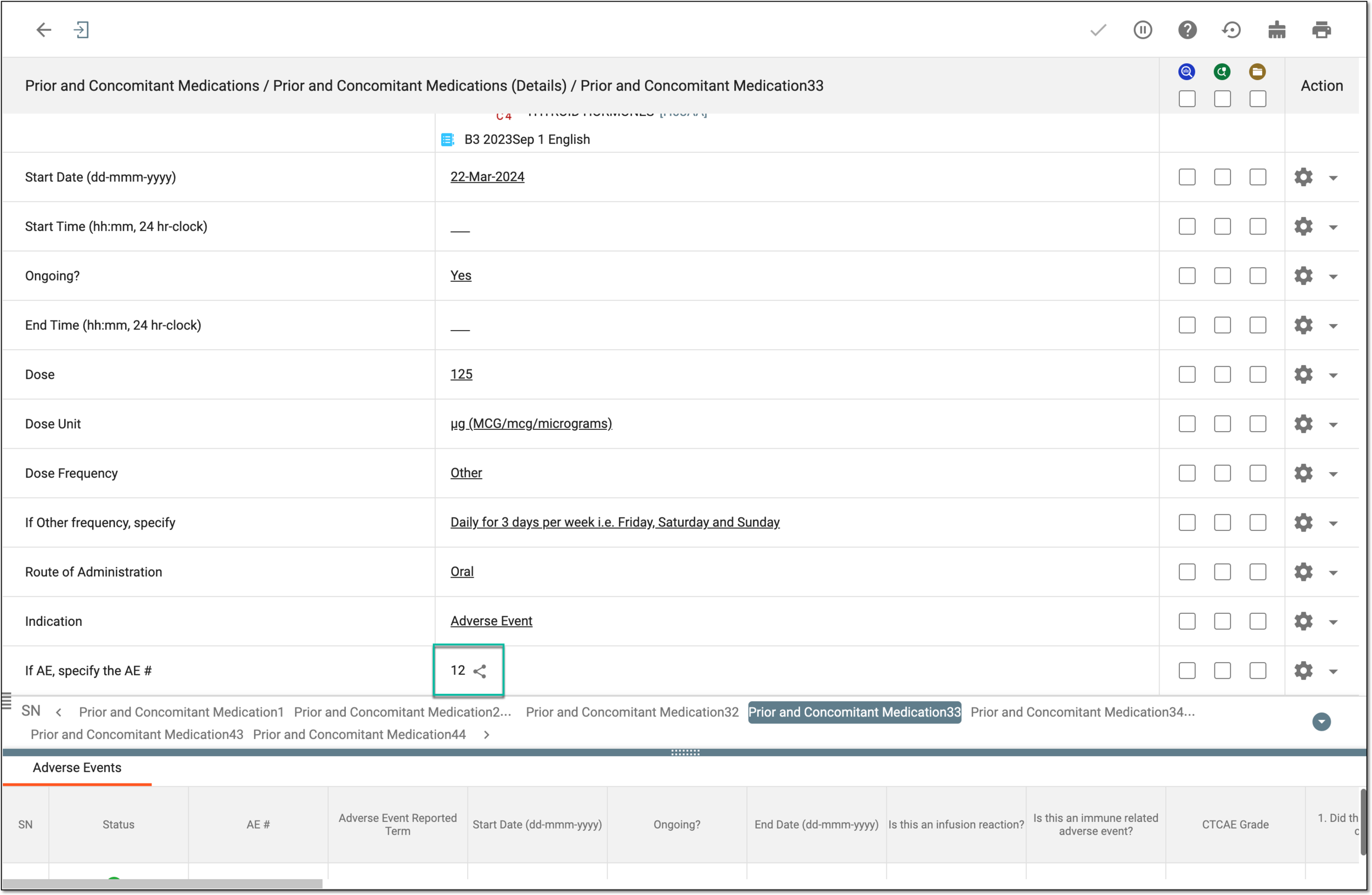 Selecting to edit form relation