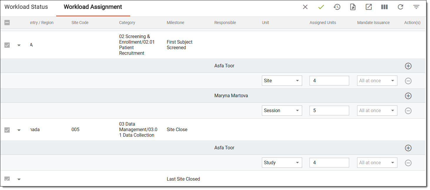 Defining workload attributes