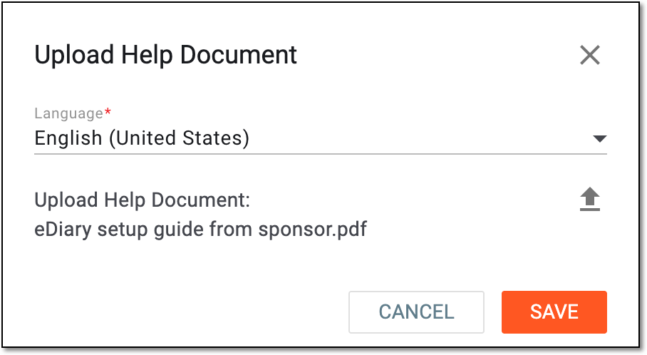 Uploading help document for eDiary