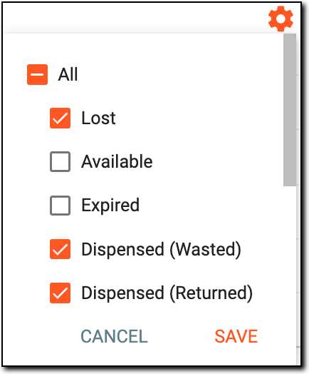 Selecting item disposition to view